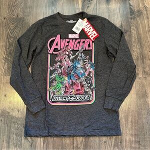 NWT Youth Kid's Marvel Avengers Mech Strike Long Sleeve Shirt, Size: XL